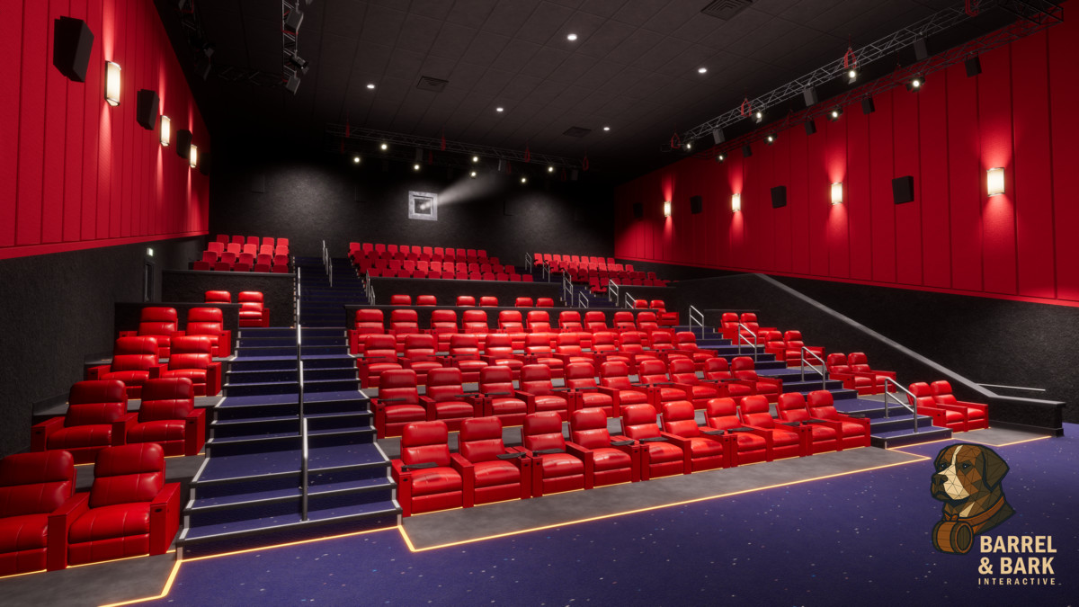 Movie Theatre Scene with Foyer