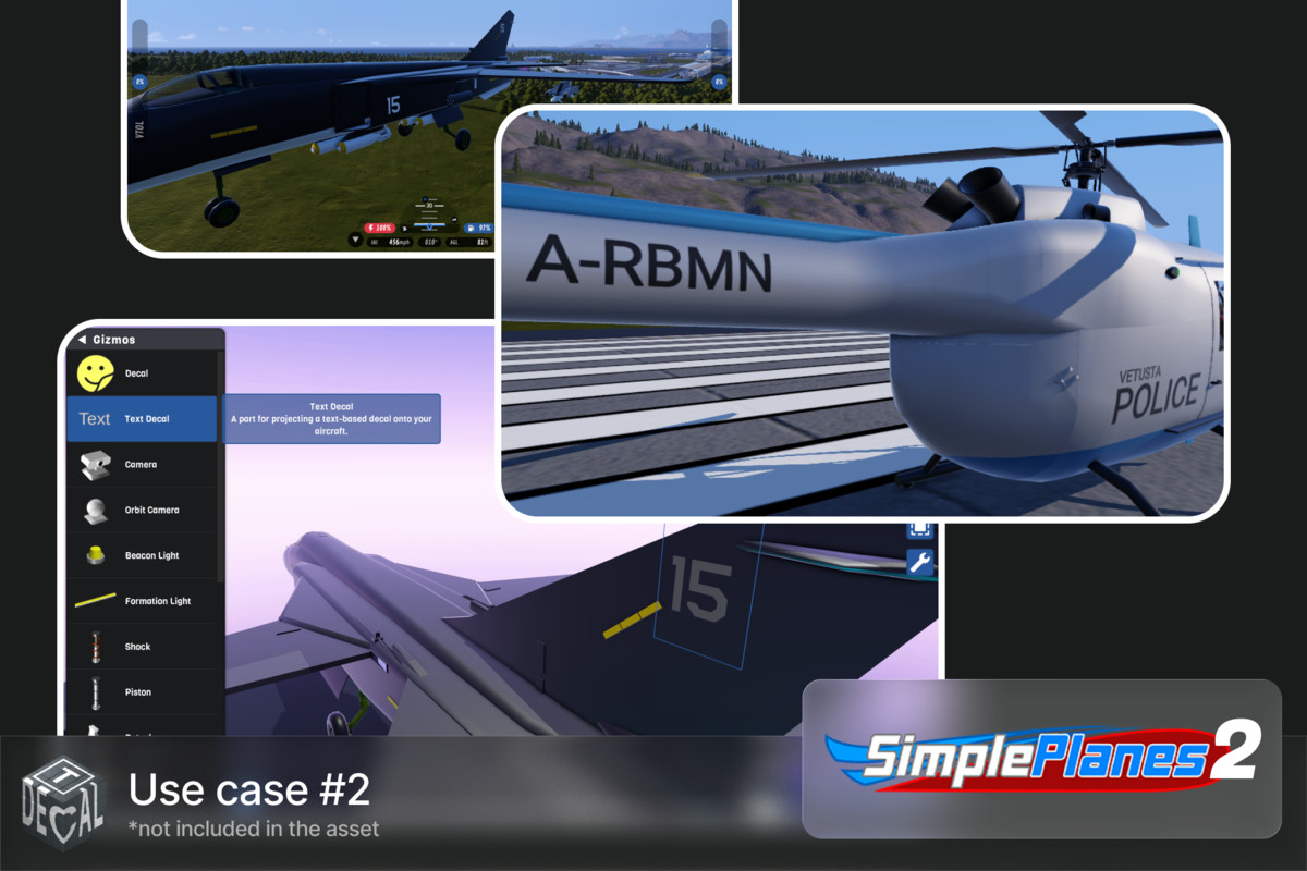 Text Decal: Dynamic Text Projection for 3D Surfaces