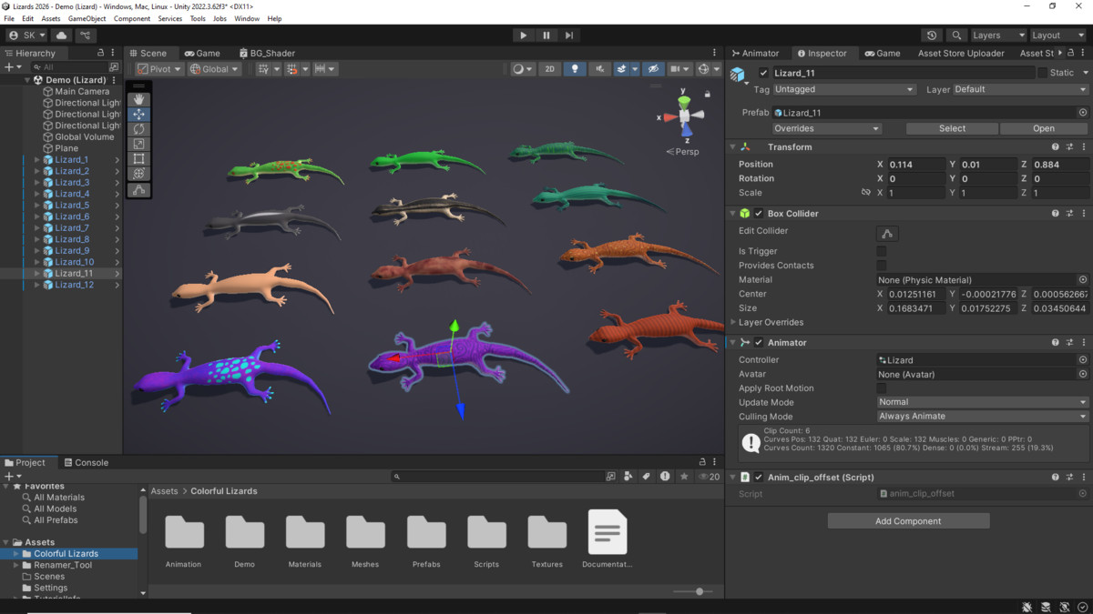 Colorful Lizards Pack