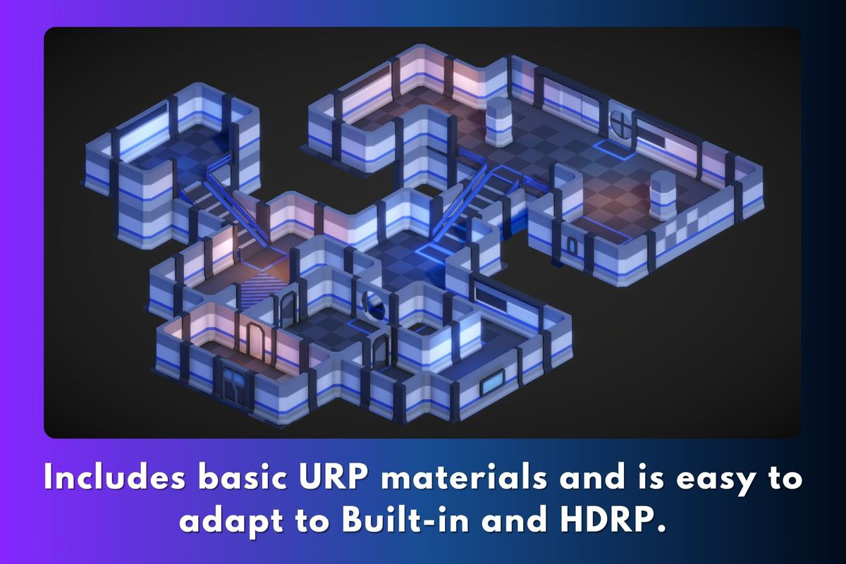 Modular Sci-Fi Low Poly Packs