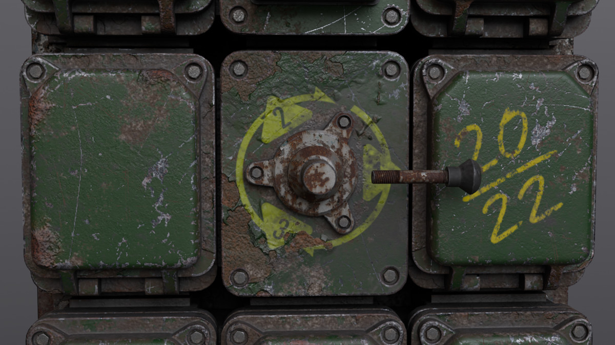 Industrial Power Control Panel – Game‑Ready