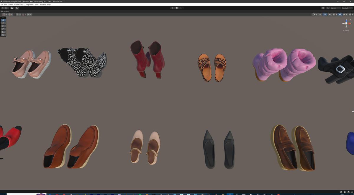 Ultimate Shoe Pack (72 Footwear Low-poly 3D models)