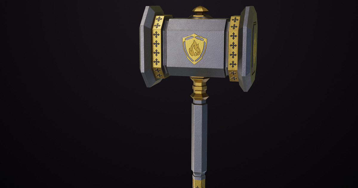 5 Battle Hammers Collection URP HDRP Textures