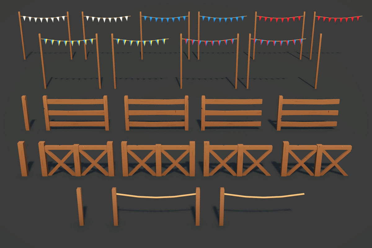 Low Poly Medieval Tournament Pack
