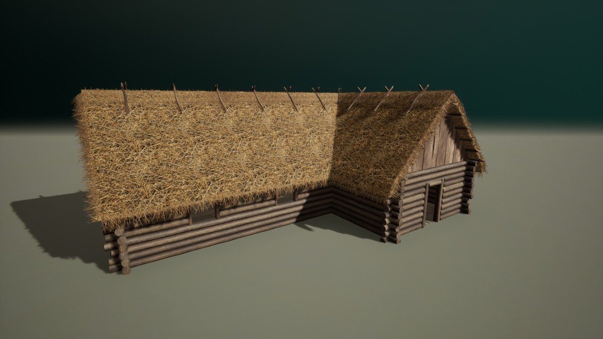 Medieval Modular Slavic Houses Building Kit (Plus Burnt versions)