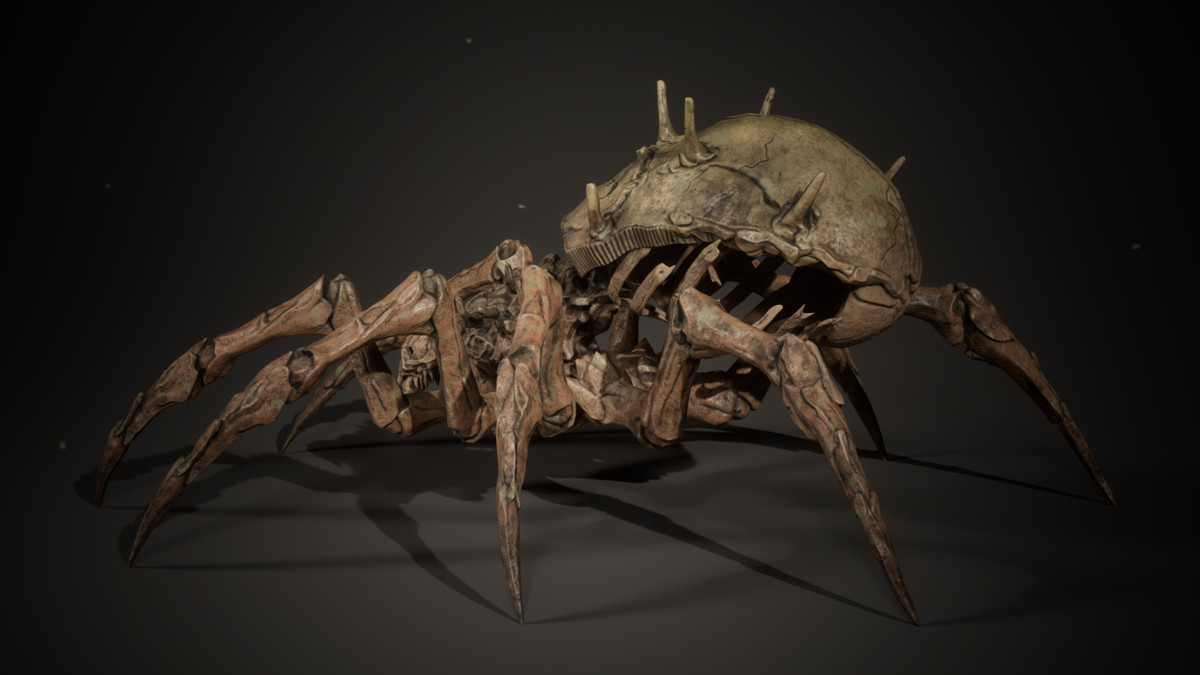 Bone Spider - Customizable Horror Monster