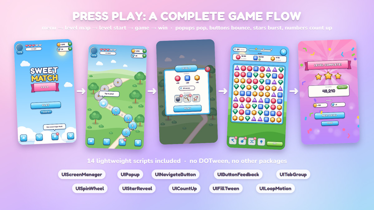 Casual Mobile UI Kit - Game GUI