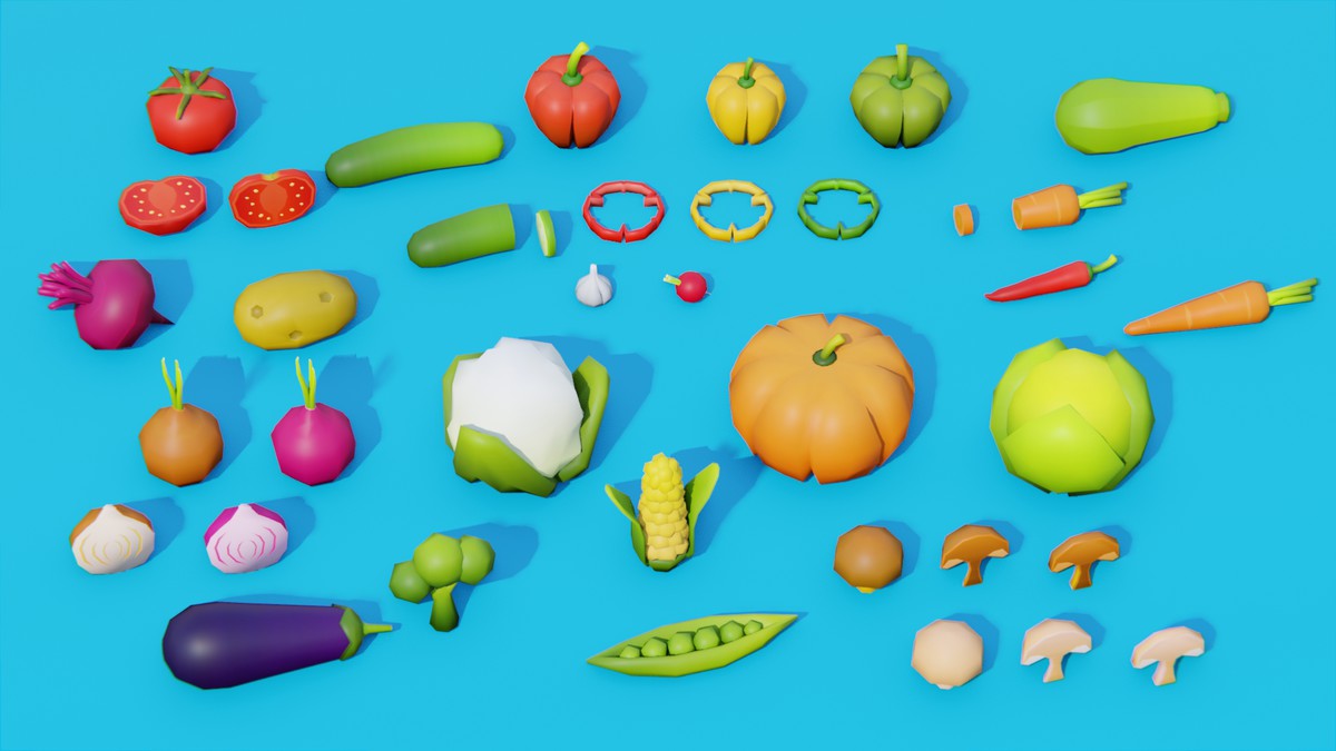 Low Poly Food Pack by IGS