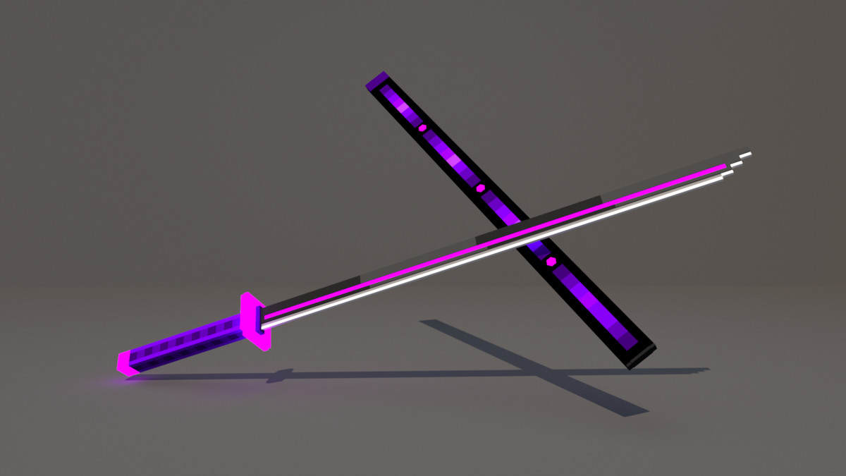 Stylized Voxel Katana