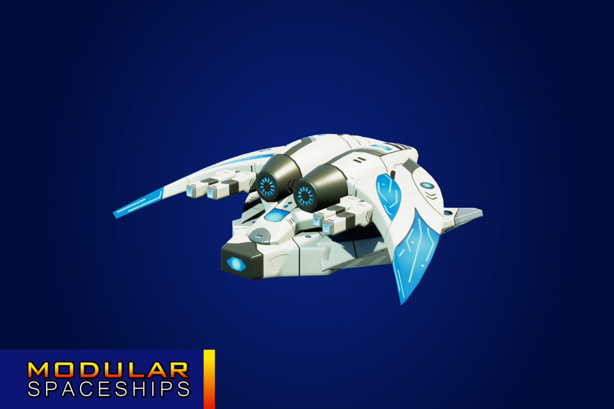 Sci-Fi Alien Modular Spaceship Proton Legacy