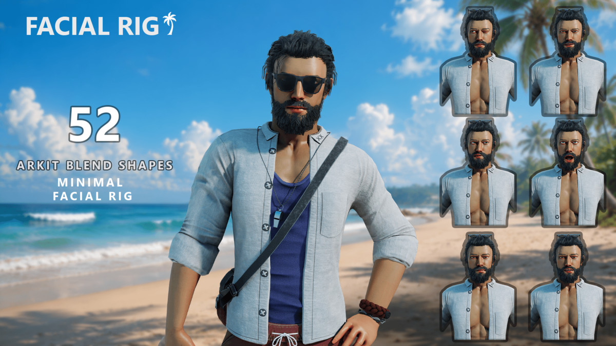 Coastal Lifeguard Man – Summer Beach Character