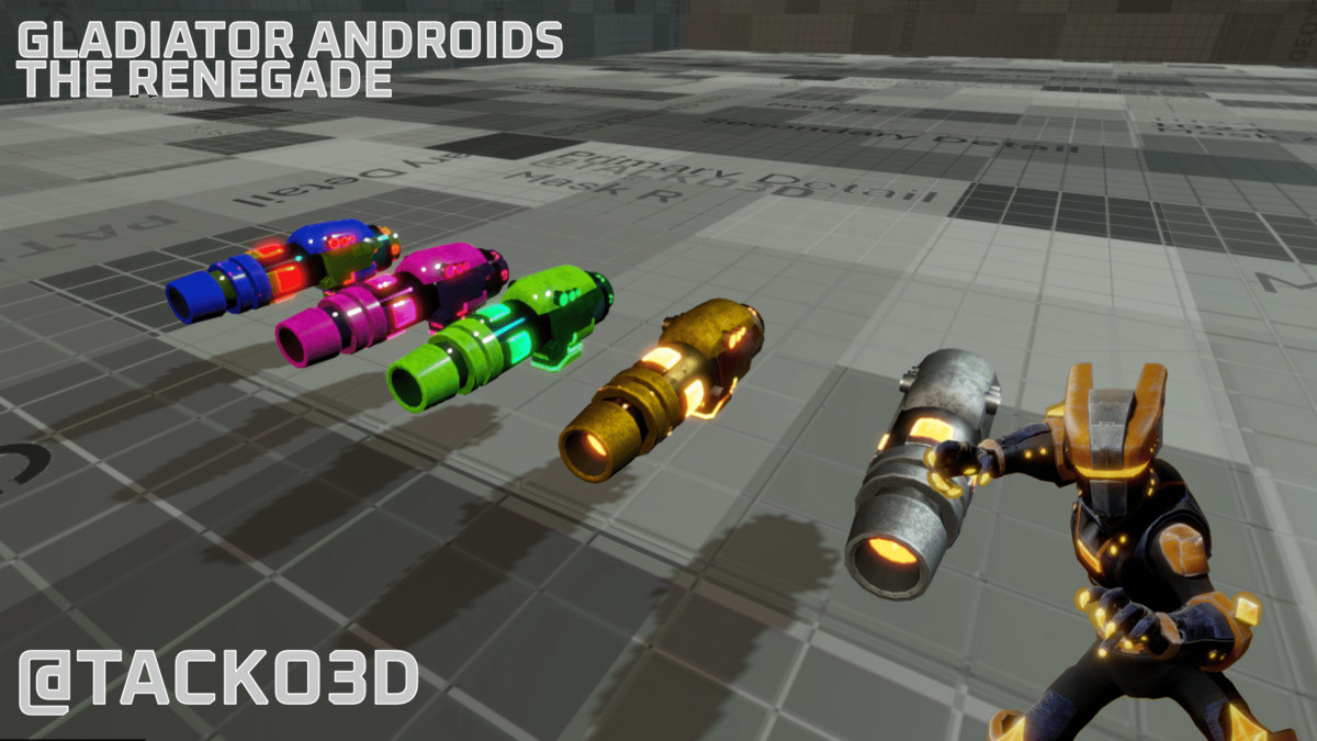 Gladiator Androids Pack Z - Customizable Robot Warriors