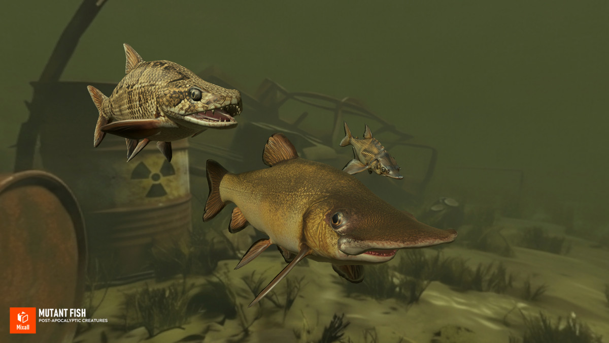 Mutant Fish - Post‑Apocalyptic Creatures