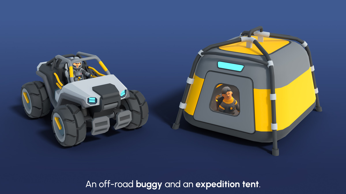 Astronaut Characters - Low Poly 3D Models Pack