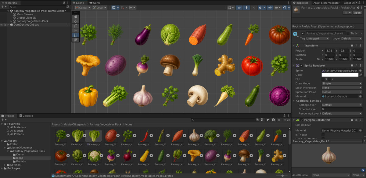 Fantasy Vegetables Pack