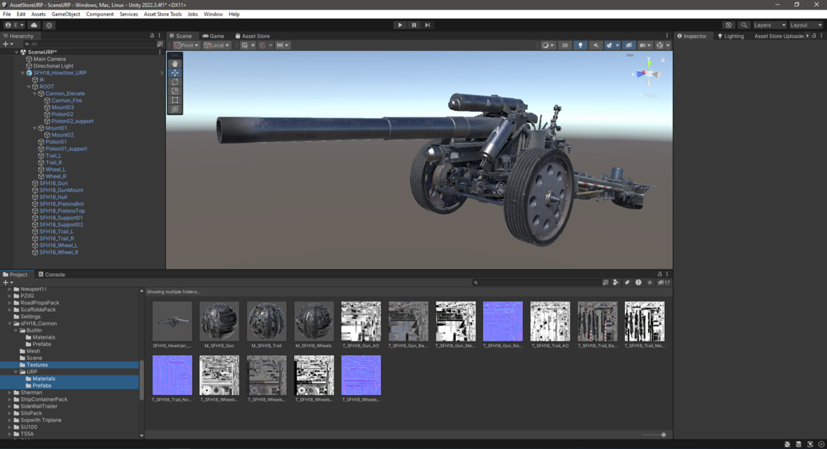Rigged Howitzers WW2 Bundle