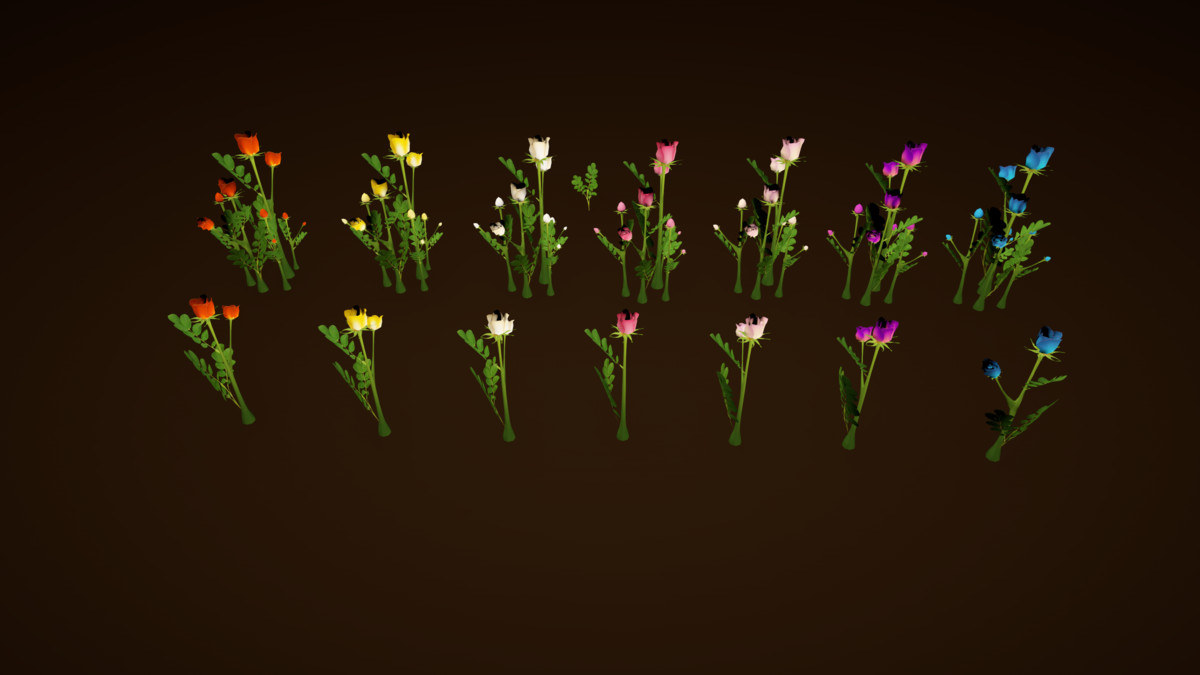 Garden Plants Set