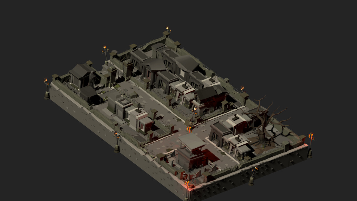 NecroPOLY - Low Poly Cemetery Kit — FREE - Dark Corners