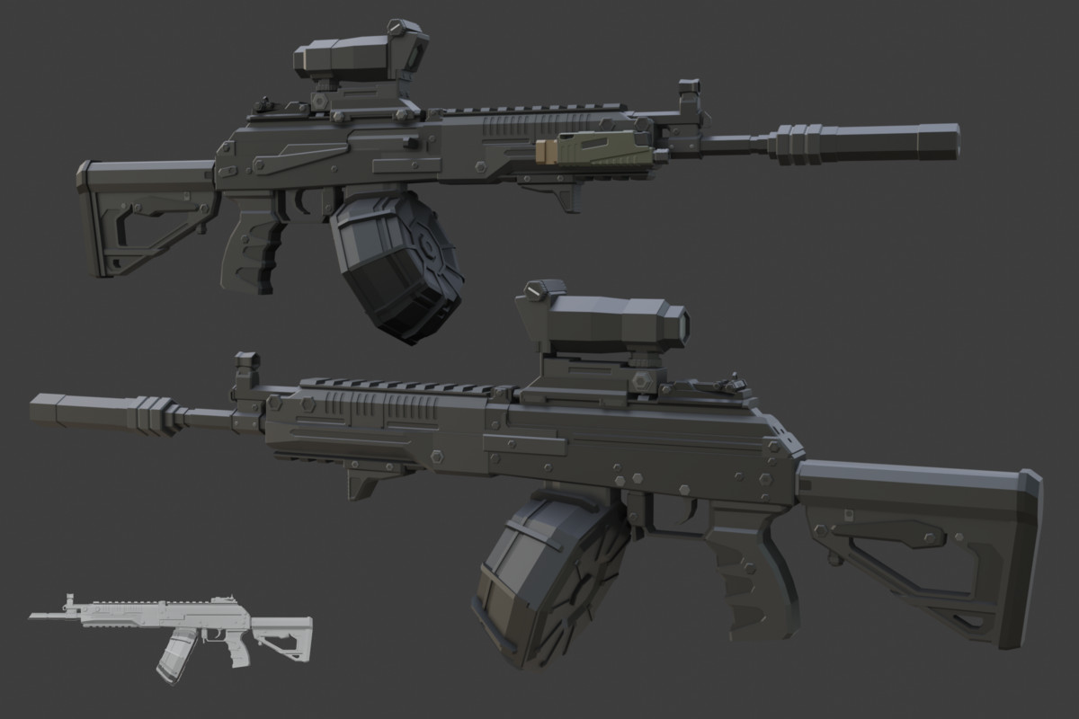 Low Poly Weapon Bundle Pack 3