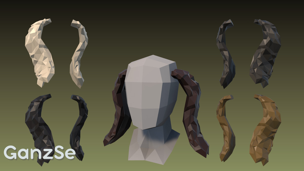 GanzSe Animal Ears - Fantasy Low Poly Pack