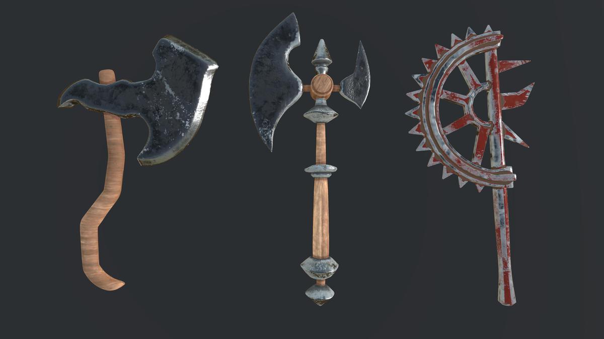 Mid poly Axes Collection