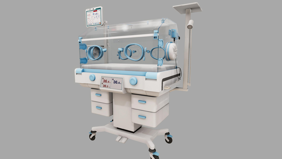 Infant Incubator 3D Model