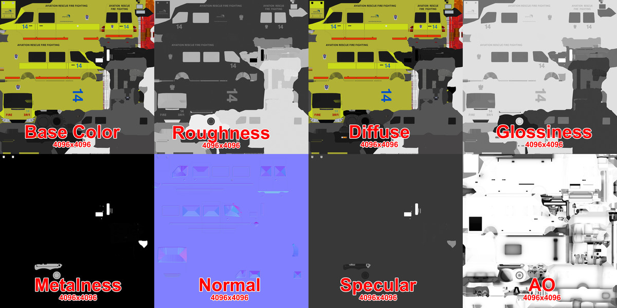 ARFF Fire Fighting Vehicle (394)