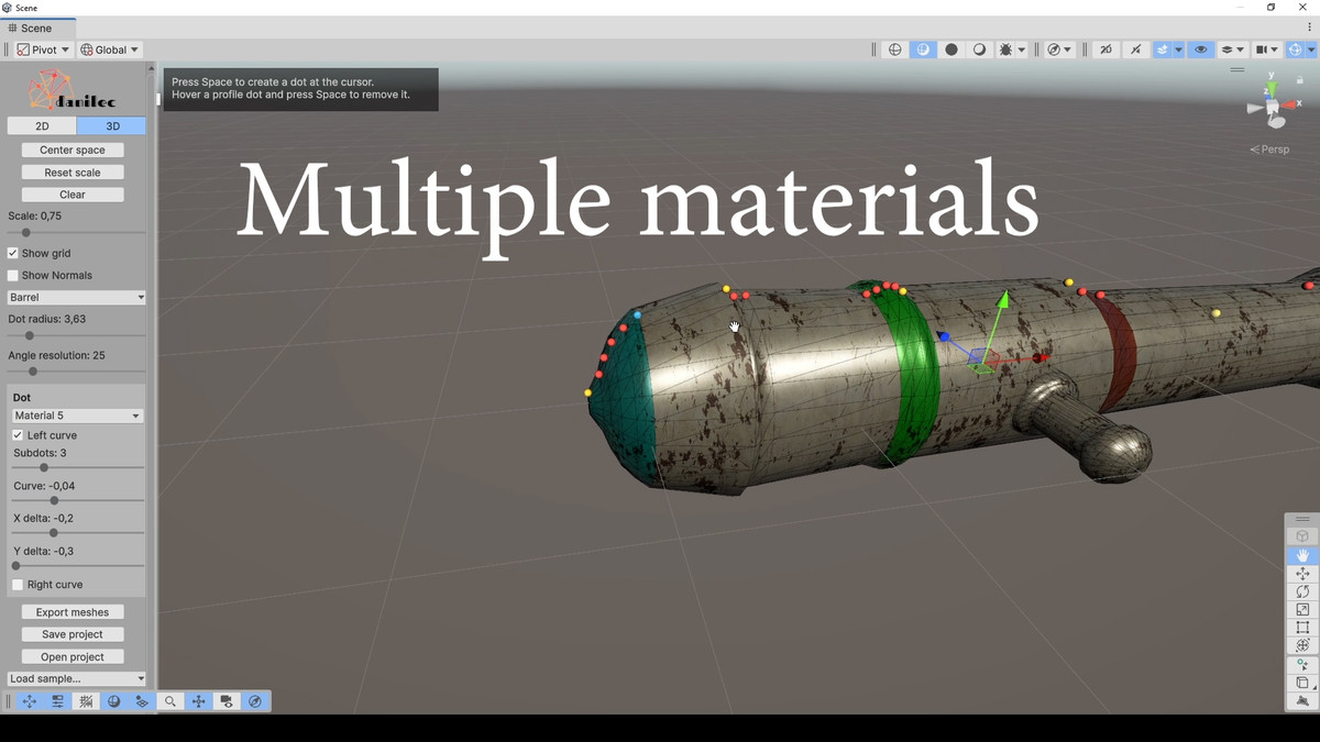 Procedural Cannon Barrel Generator