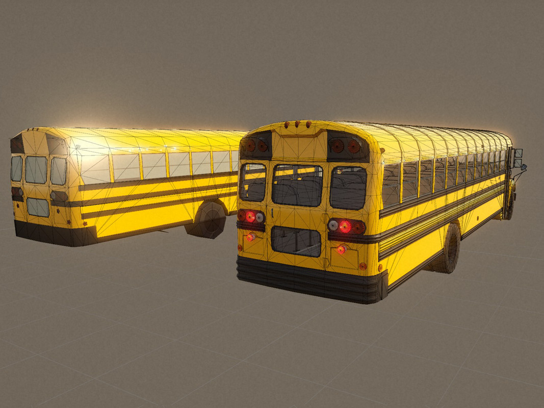 School Bus with LOD