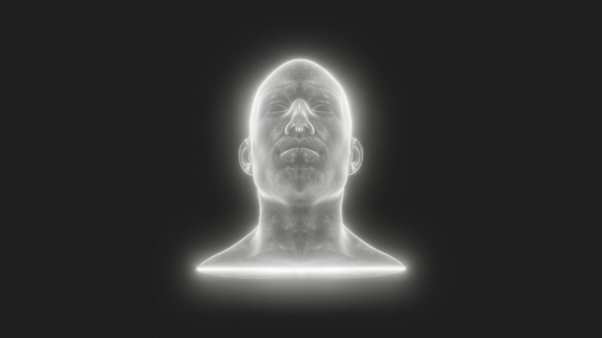 Ghostly Male Female Heads 3D Model Pack - Animated, Blend Shapes