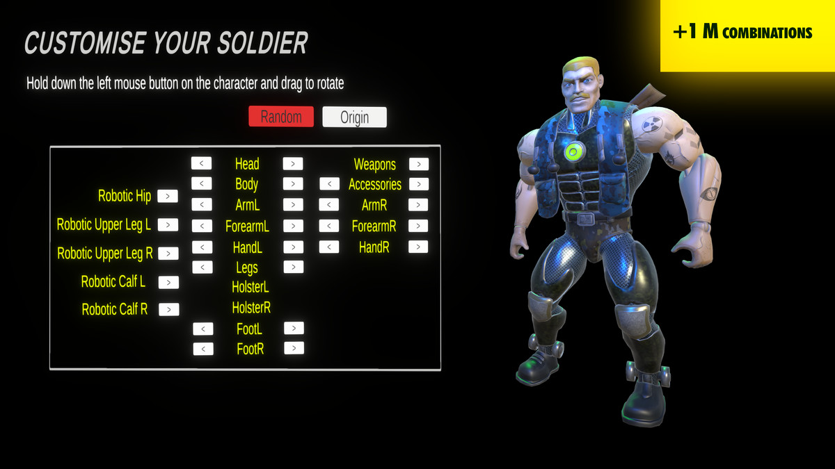 Modular Military & Cyborg Customization System (URP)