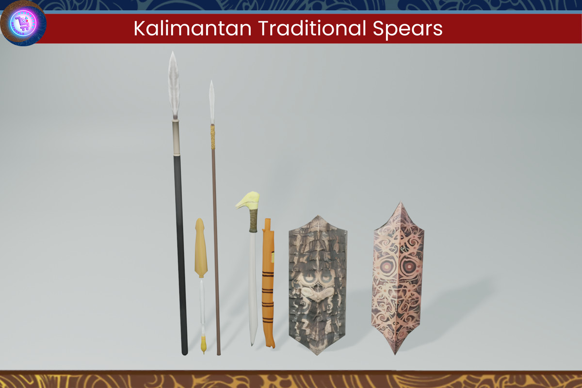 Weapons of Dayak tribe