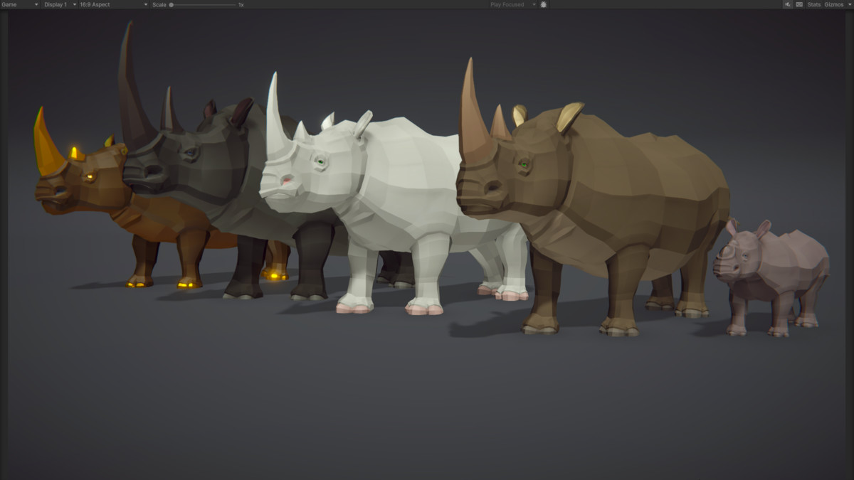Poly Art: Rhino