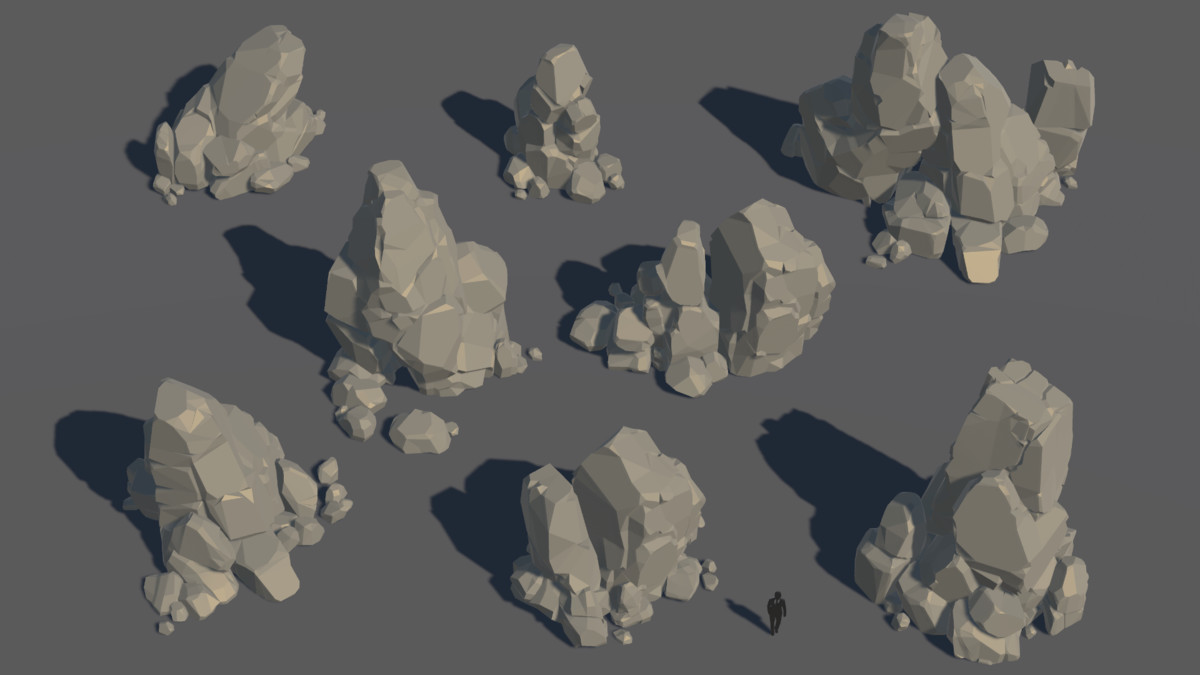 LowPoly Nature Stone