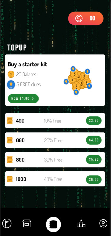 Digital Rain - Word Game Template