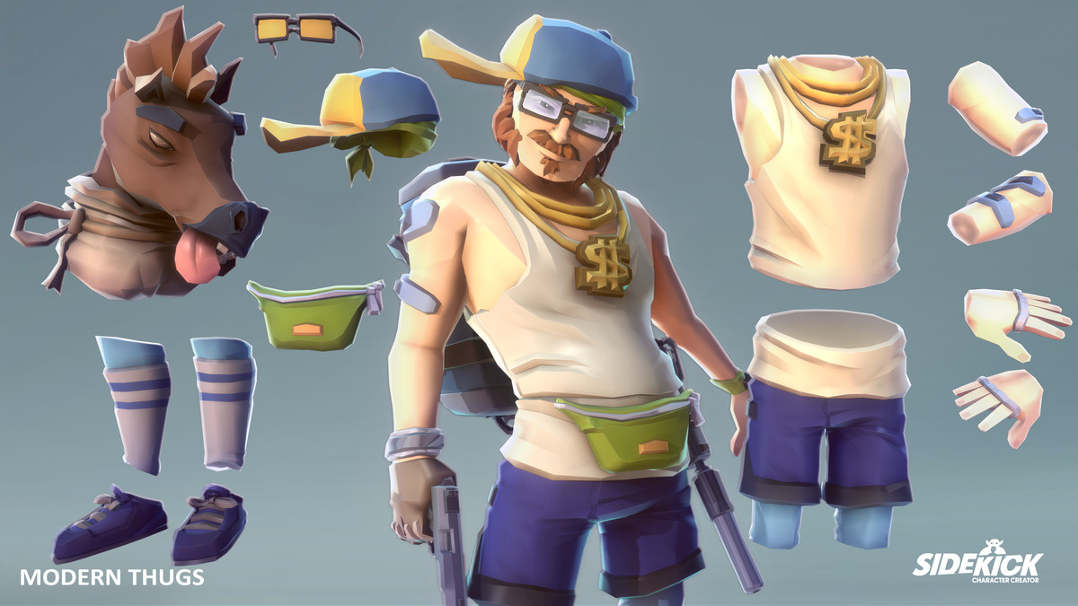 Modern Thugs - Sidekick Modular Characters by Synty