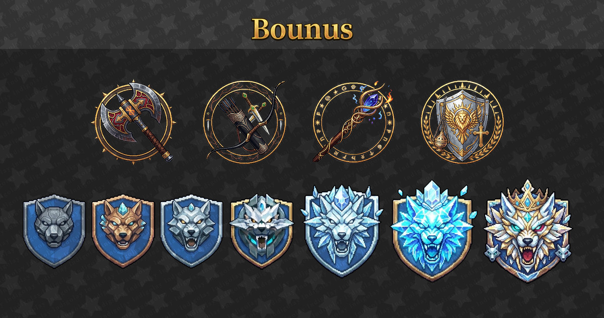 Pixel Skill Icons & Book UI Kit