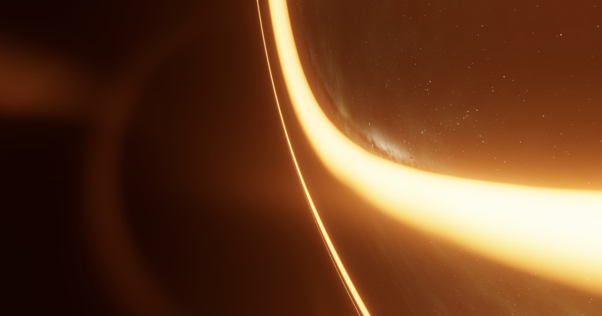 Black Hole with Volumetric Accretion Disk