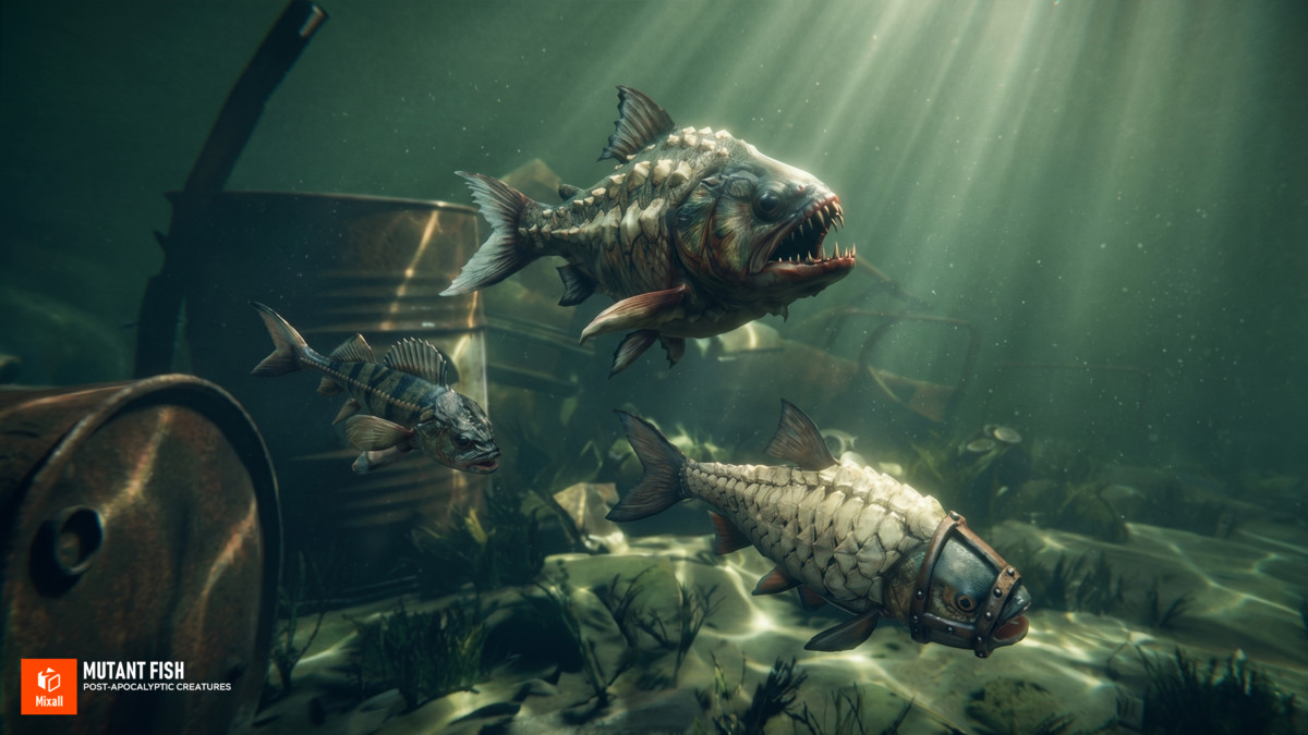 Mutant Fish - Post‑Apocalyptic Creatures