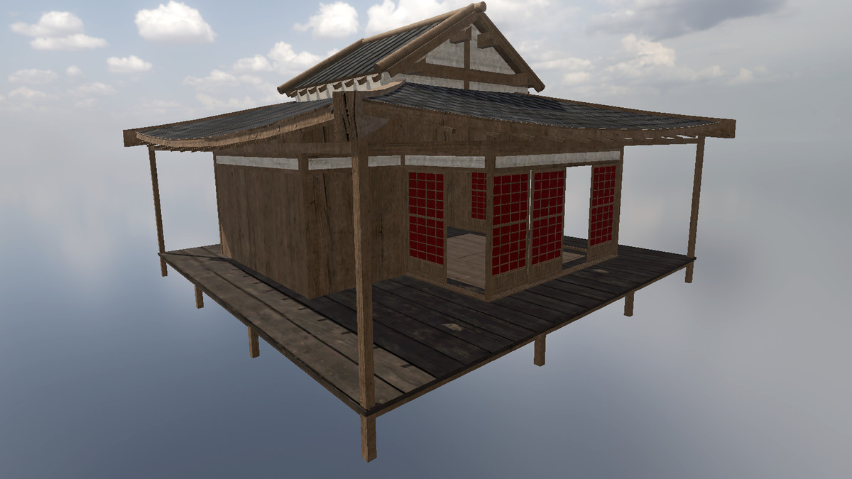 Wooden Asian Building