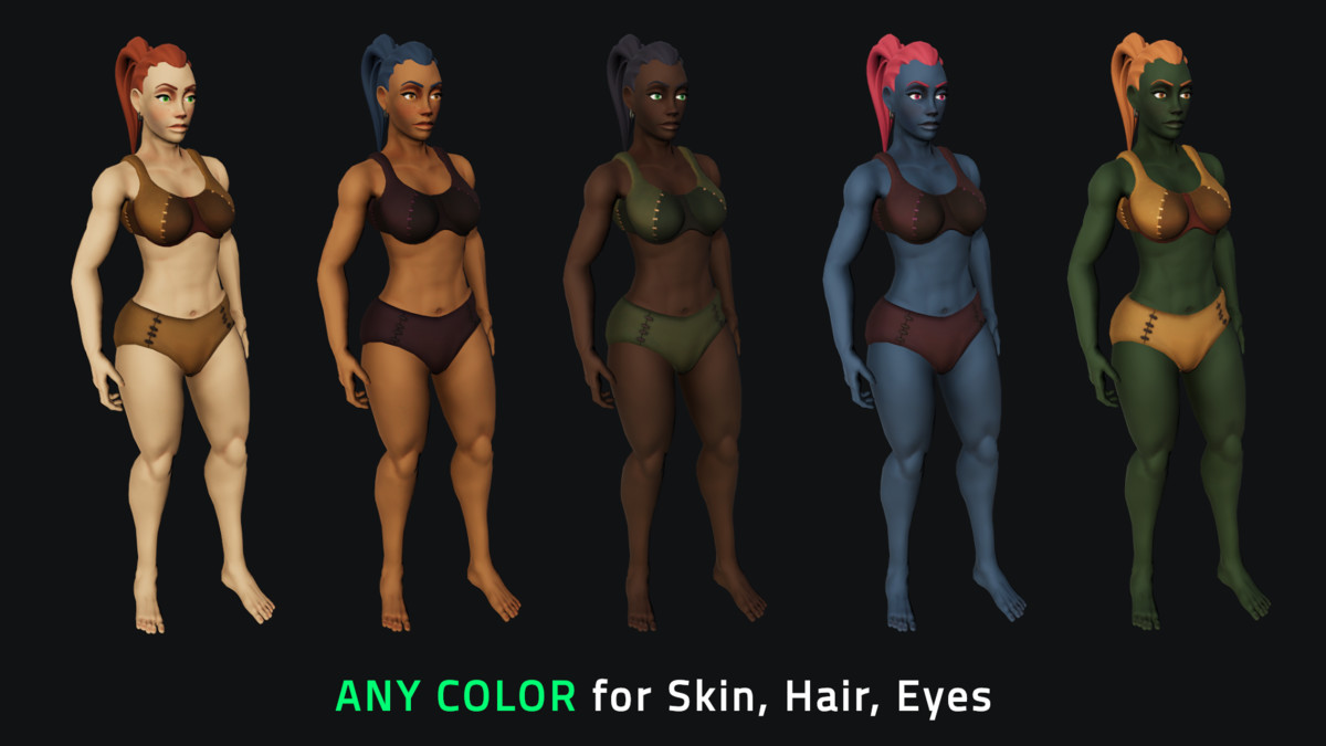 Character & Armor Bundle for Stylized Fantasy RPG