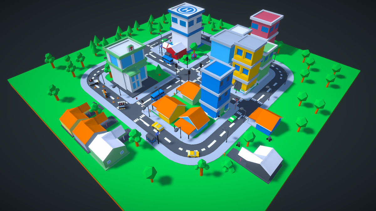 Low Poly Mini City