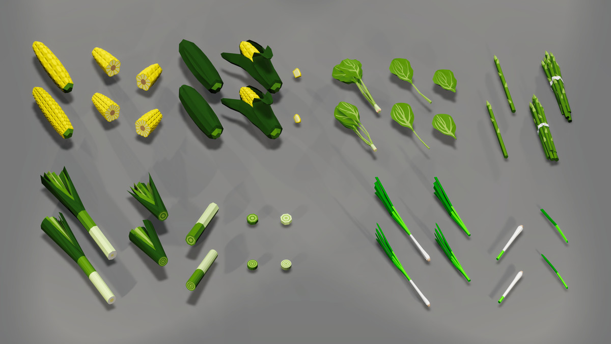 Ultimate Vegetable Pack - 3D Low Poly Assets
