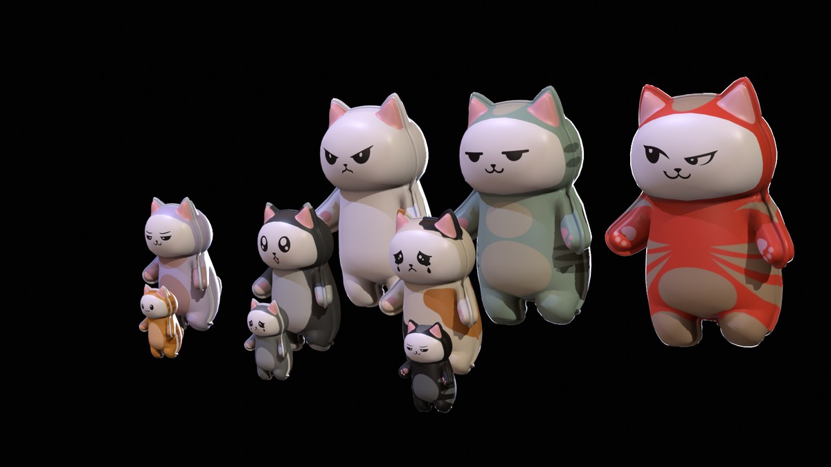 Chibi Carton Cat