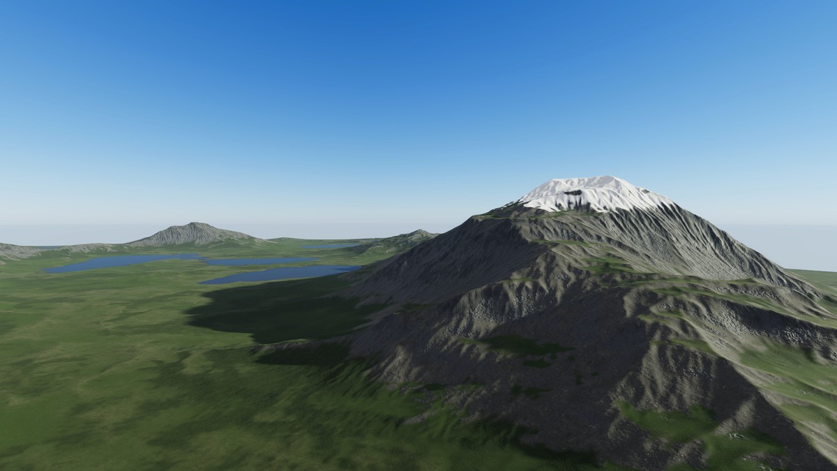 Procedural Ridged Mountains 8K & 4K - 54 Terrains
