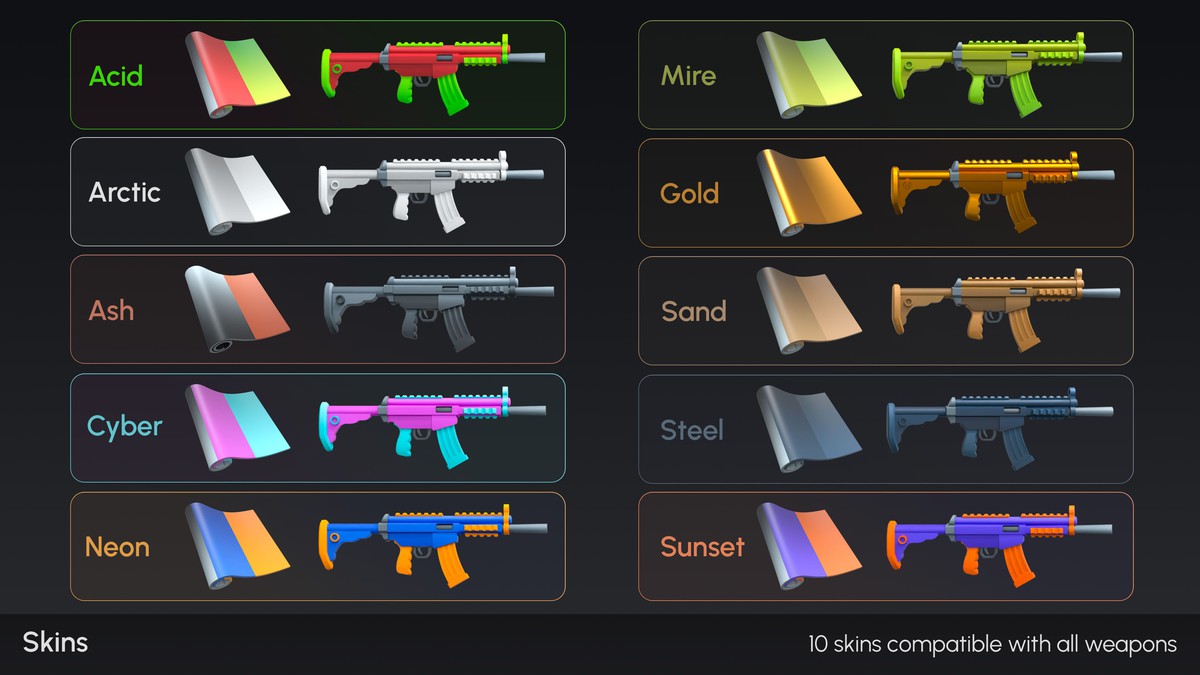 Cartoon Weapons - Low Poly 3D Models Pack