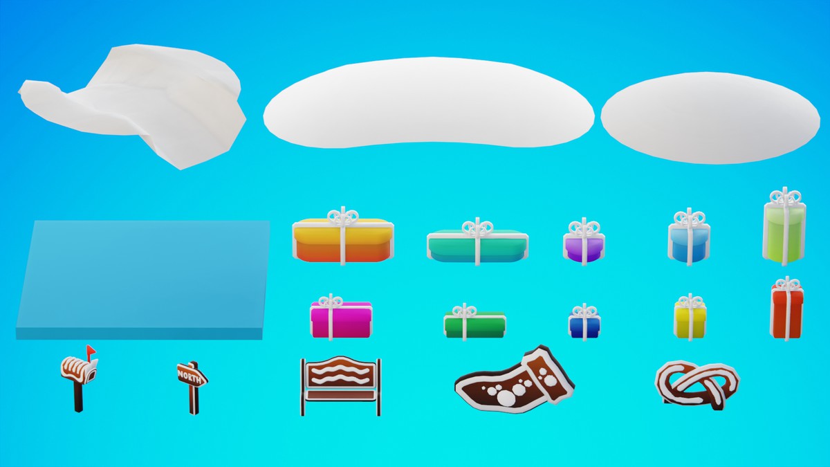 Low Poly Gingerbread Village by IGS