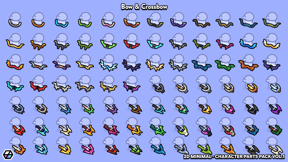 2D Minimal - Character Parts Pack Vol.1 [Expansion]