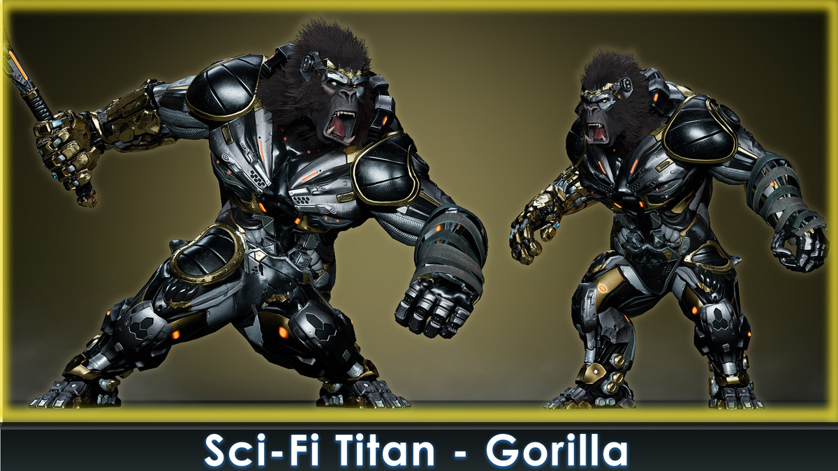 Sci-Fi Gorilla vs Kaiju - pack
