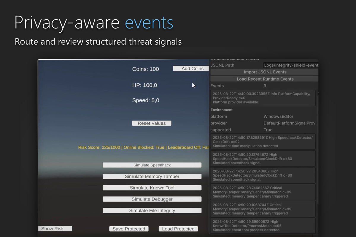 Integrity Shield Pro - Anti-Cheat, Tamper Detection & Protected Saves